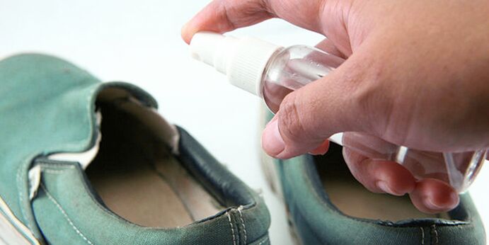 disinfection of shoes for fungal infections
